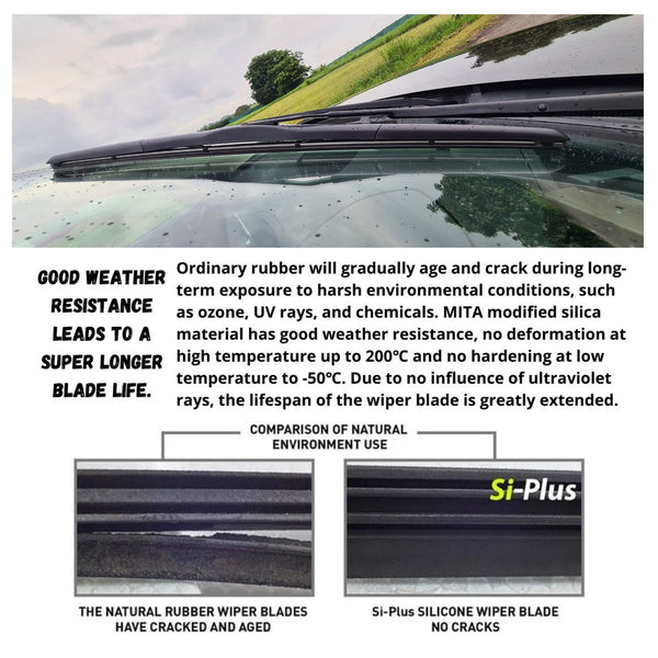 Windshield Silicone Wiper Blade (DS) Pack of 1