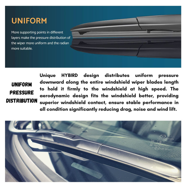 Windshield Silicone Wiper Blade (DS) Pack of 1