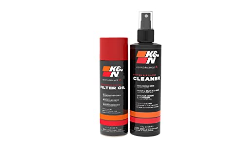 K&N Air Filter Cleaning Kit: Aerosol Filter Cleaner and Oil Kit; Restores Engine Air Filter Performance; Service Kit-99-5000