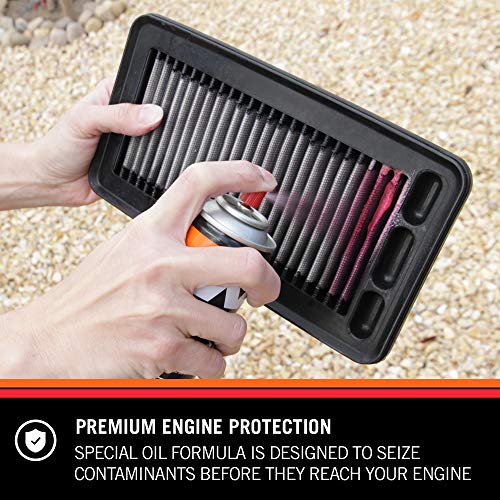 K&N Air Filter Cleaning Kit: Aerosol Filter Cleaner and Oil Kit; Restores Engine Air Filter Performance; Service Kit-99-5000