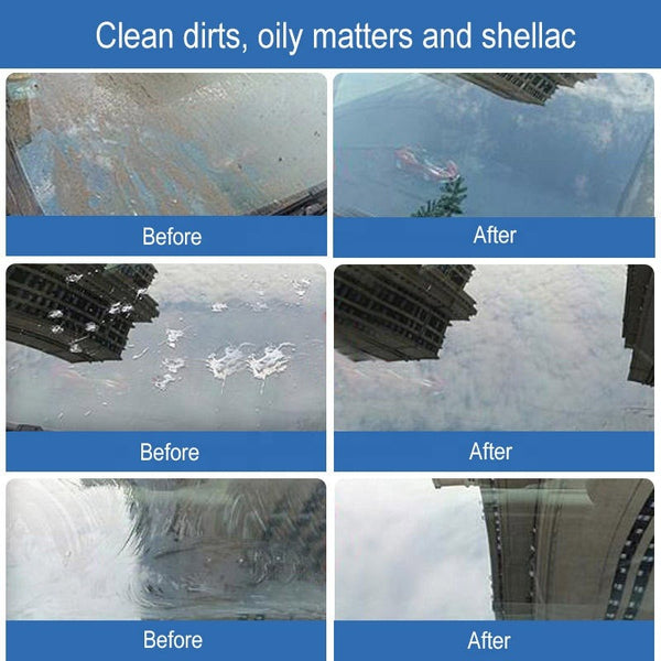 Wiper Fine Effervescent Tablets Concentrated Glass Cleaner Blue