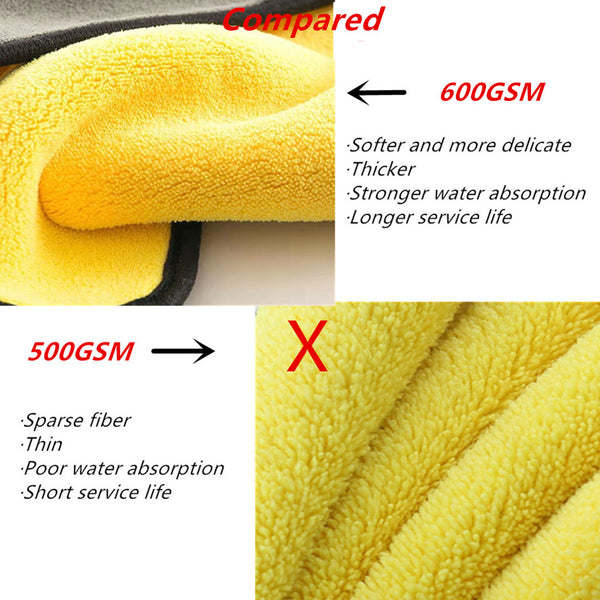 Microfiber Car Washing Towel | Detailing Wash Cloth | Car Grooming Interior Cleaning Rag