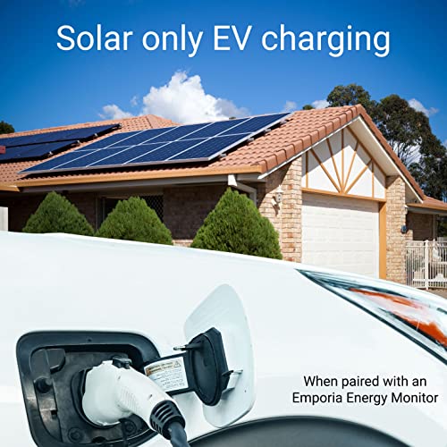 Emporia Level 2 Electric Vehicle (EV) Charger 48 Amp / 11.5kW / 240V | WiFi Enabled EVSE | UL Listed/Energy Star | NEMA 14-50 Plug or Hardwired | Indoor/Outdoor | 24-Foot Cable